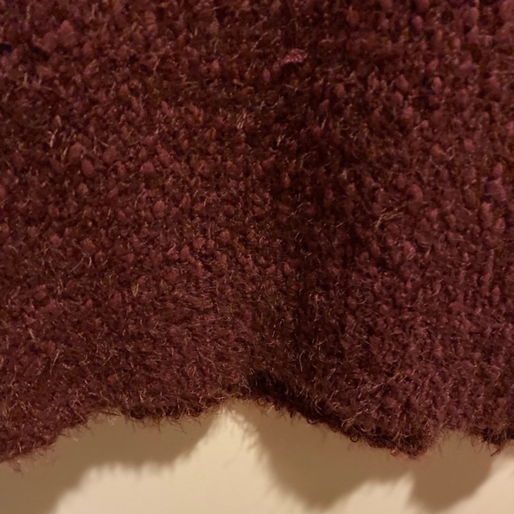 Women’s Burgundy Wine Soft Long Sleeve Cowl Neck Sweater Women’s Size M/L NEW - Picture 7 of 16